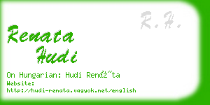 renata hudi business card